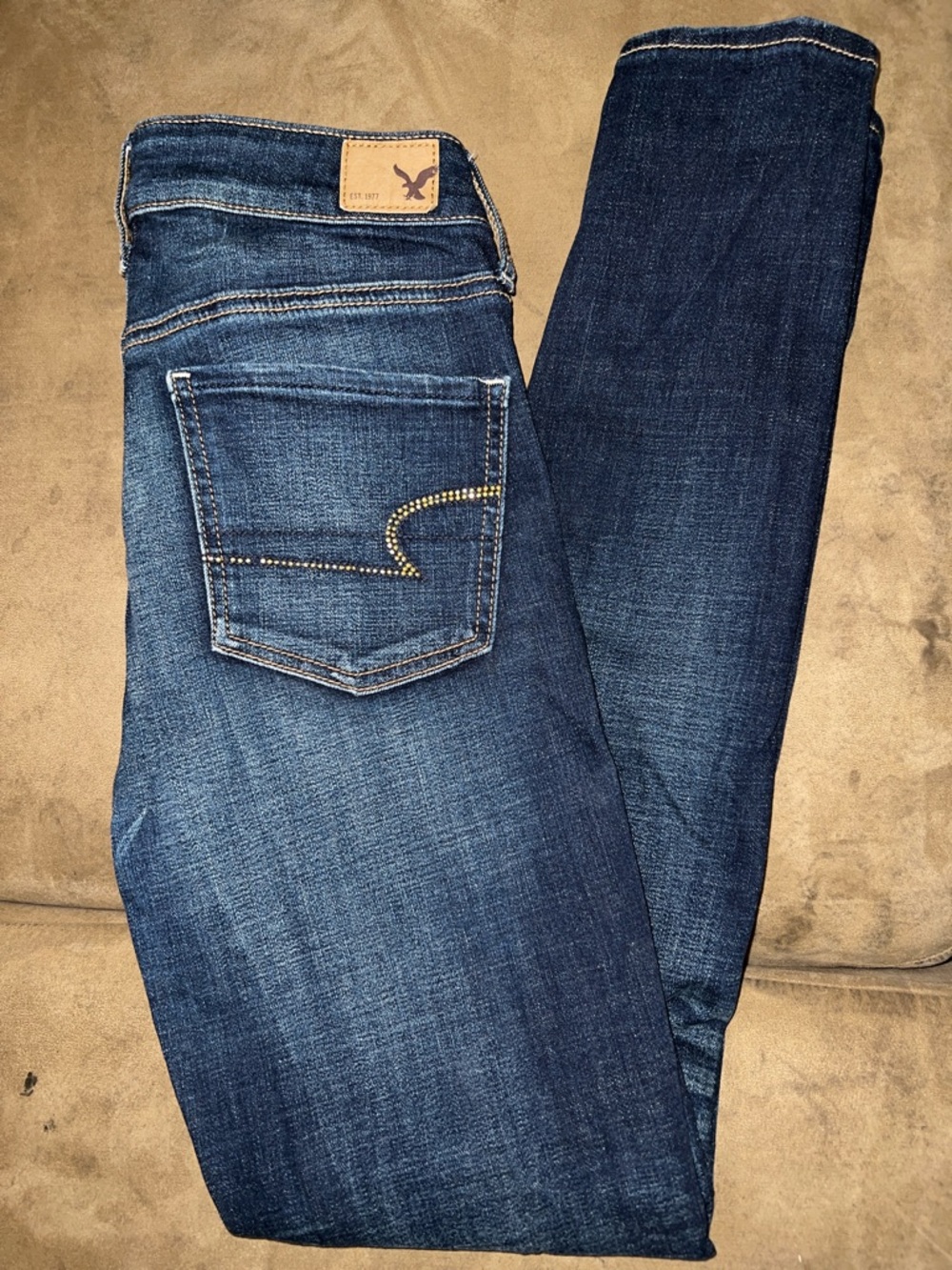 American Eagle Outfitters Dark Blue Denim Jeggings